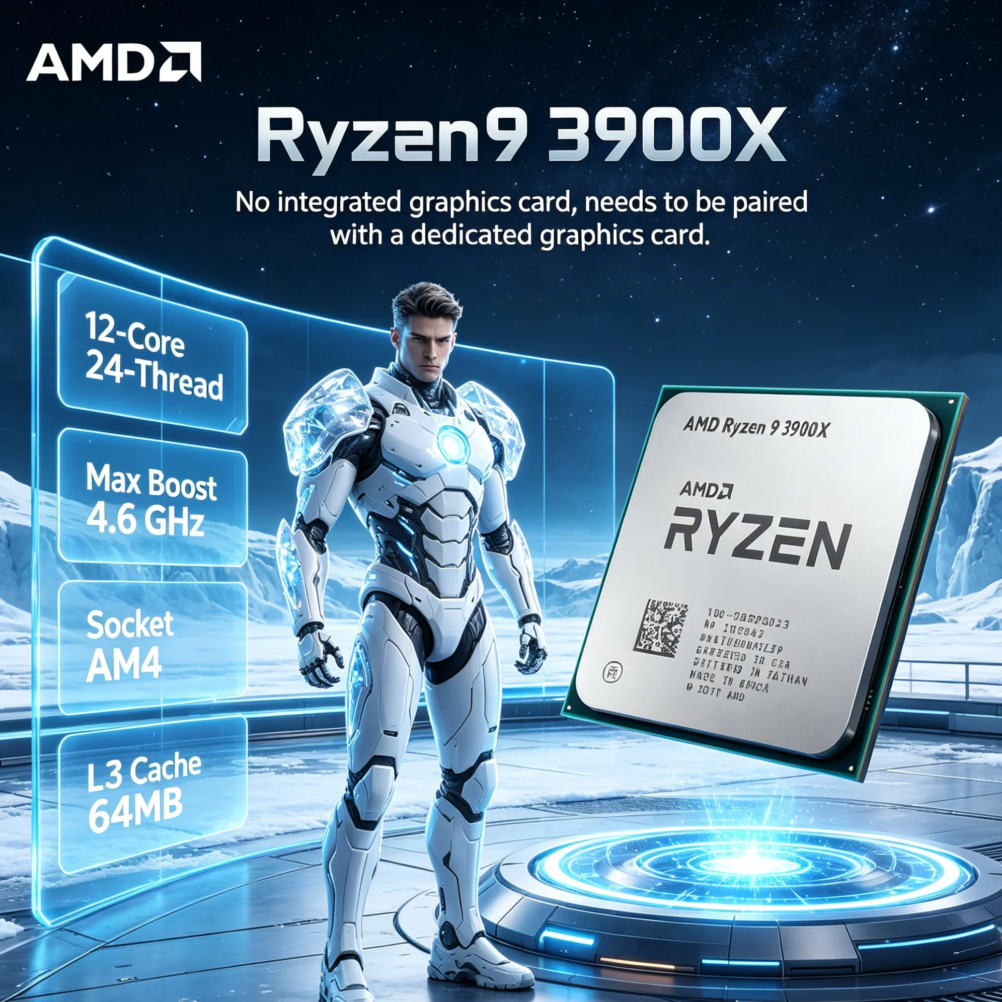 Amd Cpu Ryzen 9 - Processore AMD Ryzen 9 3900X per