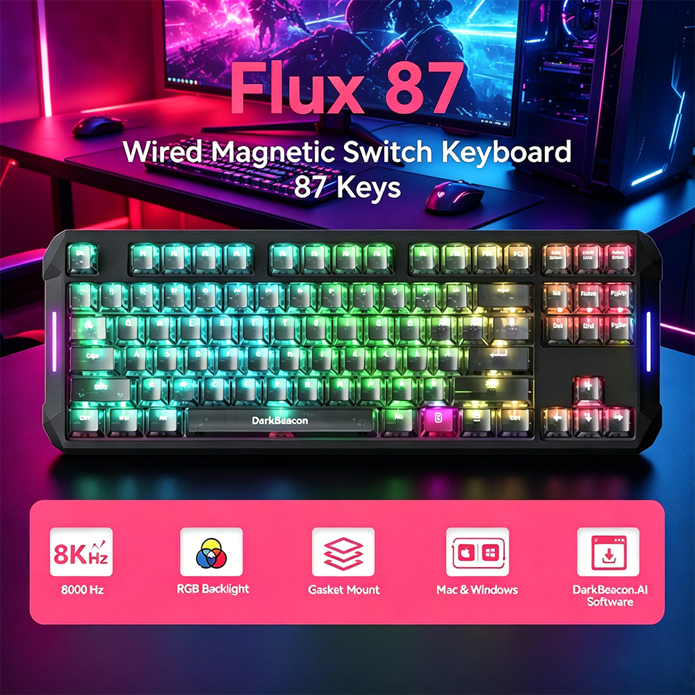 Esports Gaming Business - Tastiera da Gaming DarkBeacon Flux 87