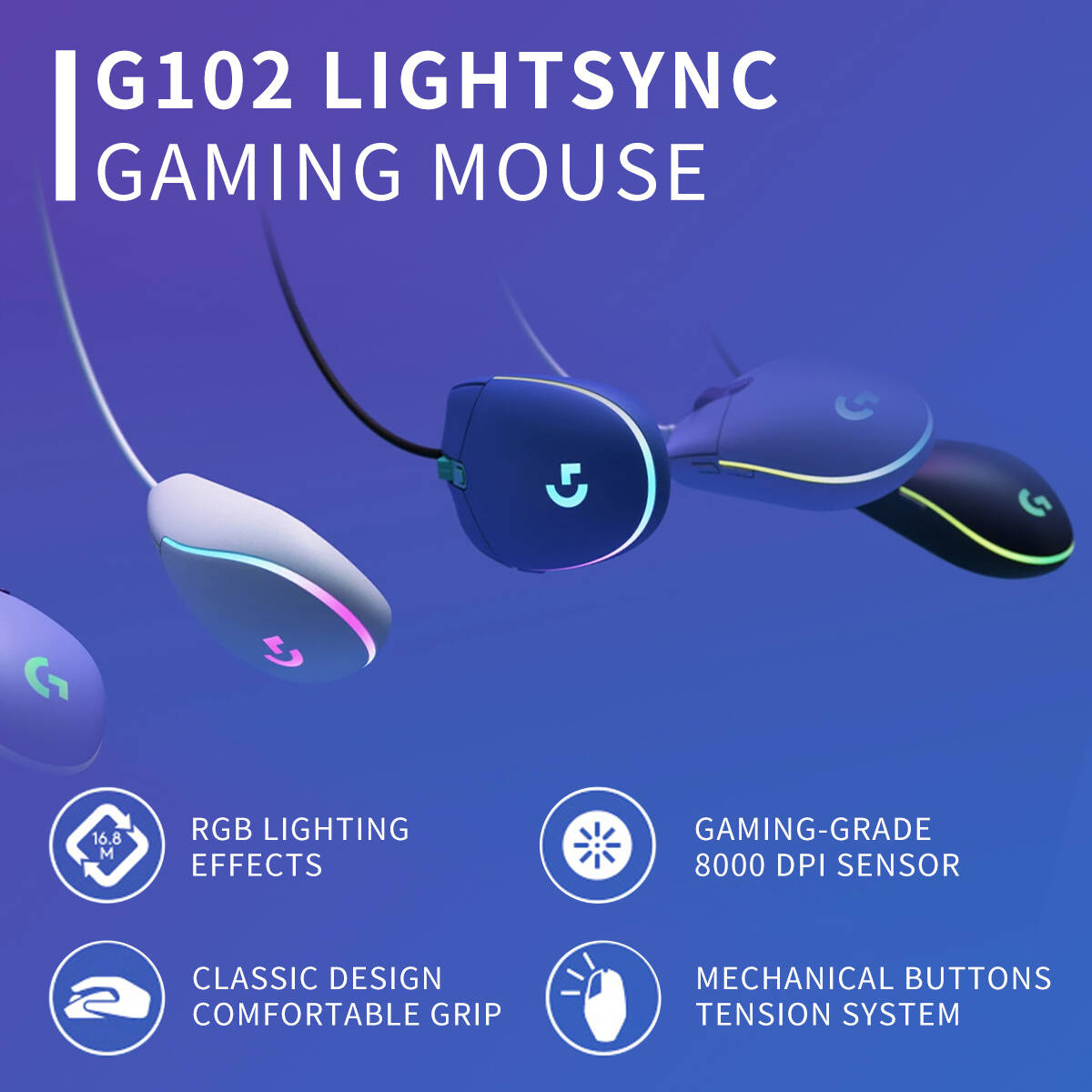 Mouse da Gaming Logitech G102  - Esports Online Gaming recensione e prezzo