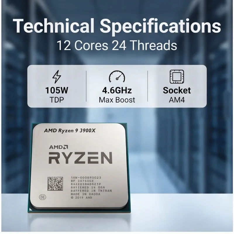 Processore AMD Ryzen 9 3900X p - Amd Cpu Ryzen 9 recensione e prezzo