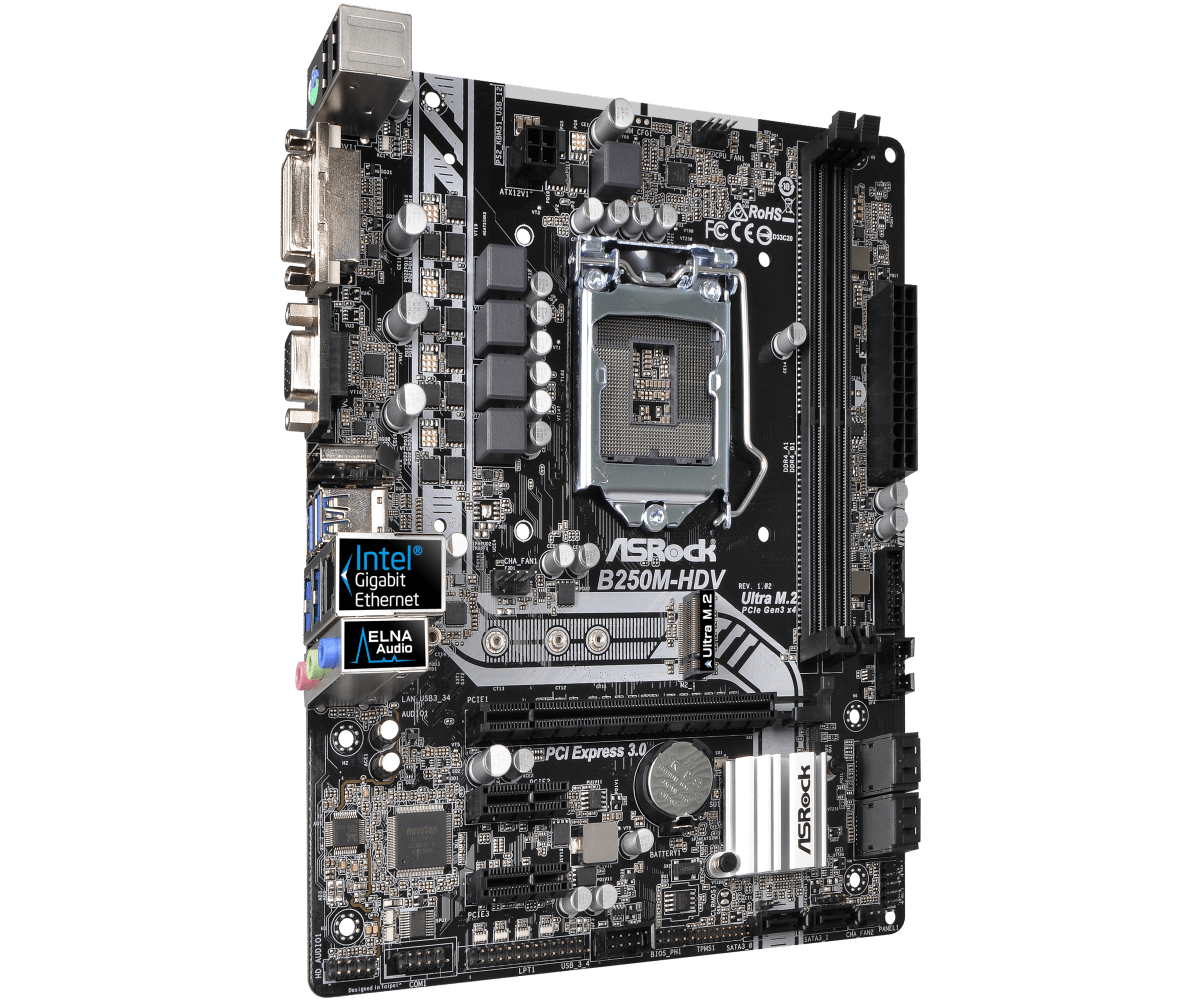 Scheda madre ASRock B250M-HDV  - Intel Cpu Core I5 recensione e prezzo